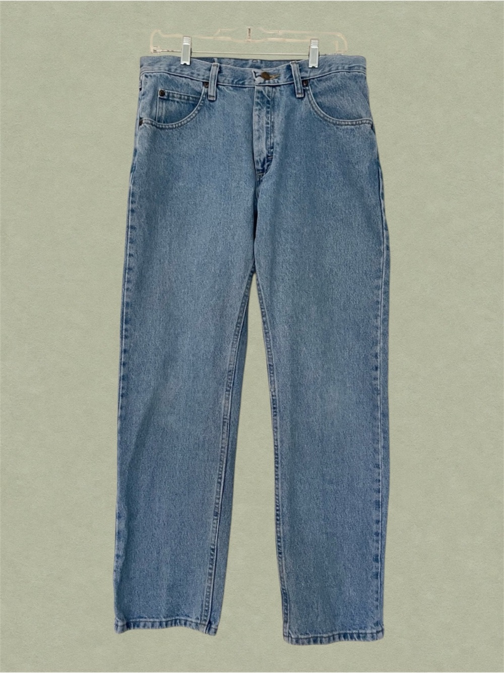 Wrangler 90s Relaxed Fit Jeans 32x30 Light Wash 100% Cotton High Rise Vintage